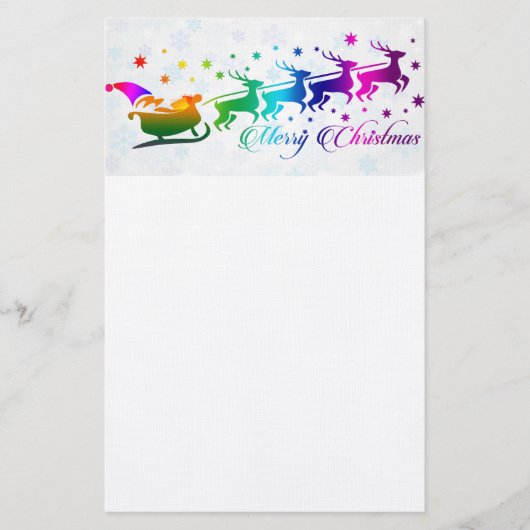 サンタとスリー 便箋 (正面)