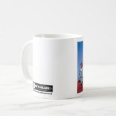 サンタとゾウのマグカップ コーヒーマグカップ (正面左)