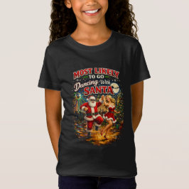 サンタとダンス Tシャツ