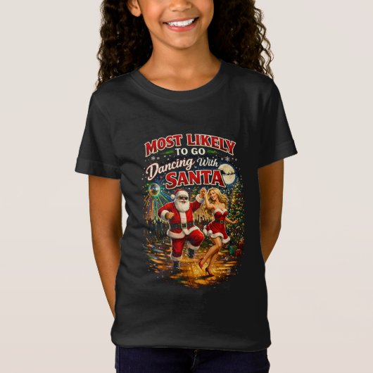 サンタとダンス Tシャツ (正面)