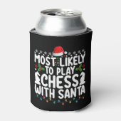 サンタとチェスをする可能性が最も高いクリスマス 缶クーラー (缶正面)