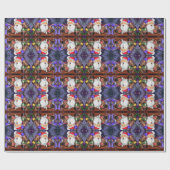 サンタとトナカイおもしろいズクリスマスラッピング紙 ラッピングペーパー (フラット)