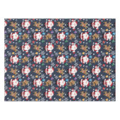 サンタとトナカイお気に入りのの柄 テーブルクロス (正面(横))