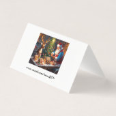 サンタとトナカイがジンジャーパンの家を作る (裏面)