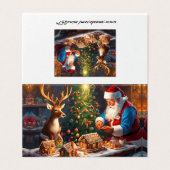 サンタとトナカイがジンジャーパンの家を作る (外部フラット)