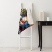 サンタとトナカイがジンジャーパンの家を作る シェルパブランケット (インサイチュ)