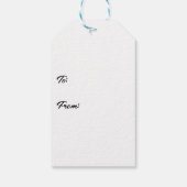 サンタとトナカイが舞う ギフトタグ (裏面)