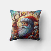 サンタとトナカイで冬のフェスト！ クッション (裏面)