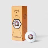 サンタとトナカイのおもしろいクリスマスゴルフボール ゴルフボール (パッケージ)