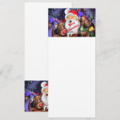 サンタとトナカイのおもしろいクリスマスメニュー メニュー (正面/裏面)