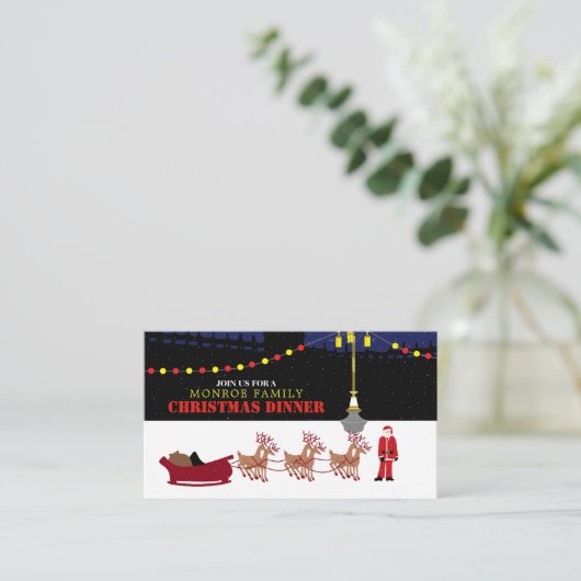 サンタとトナカイのクリスマスパーティー券 エンクロージャーカード (スタンド正面)