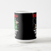 サンタとトナカイのクリスマス看護師チーム コーヒーマグカップ (中央)