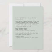 サンタとトナカイのホリデーデュオ シーズンカード (裏面)