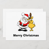 サンタとトナカイのマグカップ シーズンカード (正面/裏面)