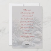 サンタとトナカイのメリークリスマスカード シーズンカード (裏面)