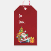 サンタとトナカイのメリークリスマス ギフトタグ (裏面)