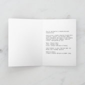 サンタとトナカイの冬の魔法 シーズンカード (内部)