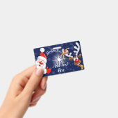 サンタとトナカイの楽しいクリスマス バッジ (手持ち)