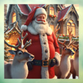 サンタとトナカイの窓が離れない ウィンドウサイン (シート3)