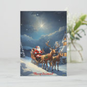 サンタとトナカイの聖降誕祭お目出度え。 シーズンカード (スタンド正面)