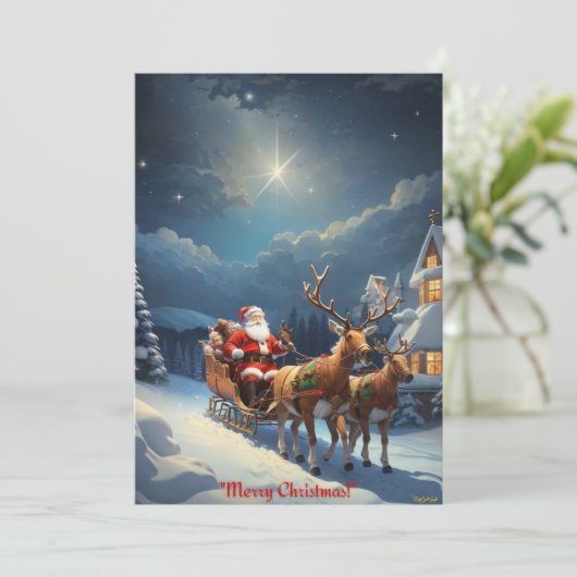 サンタとトナカイの聖降誕祭お目出度え。 シーズンカード (スタンド正面)