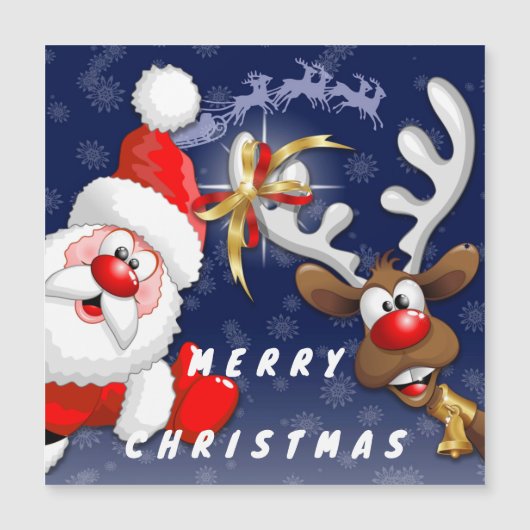 サンタとトナカイメリーのクリスマスハッピーアニメ (正面)