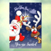 サンタとトナカイメリーのクリスマスハッピーアニメ ウィンドウサイン (シート3)