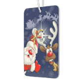 サンタとトナカイメリーのクリスマスハッピーアニメ カーエアーフレッシュナー (左)