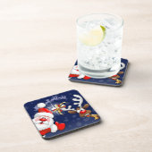 サンタとトナカイメリーのクリスマスハッピーアニメ コースター (右側)