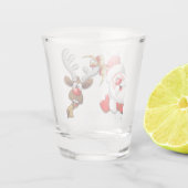 サンタとトナカイメリーのクリスマスハッピーアニメ ショットグラス (裏面)