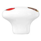 サンタとトナカイメリーのクリスマスハッピーアニメ セラミックノブ (側面)