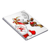 サンタとトナカイメリーのクリスマスハッピーアニメ ノートブック (右側)