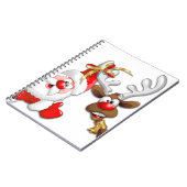 サンタとトナカイメリーのクリスマスハッピーアニメ ノートブック (左側)