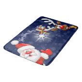 サンタとトナカイメリーのクリスマスハッピーアニメ バスマット (アングル)
