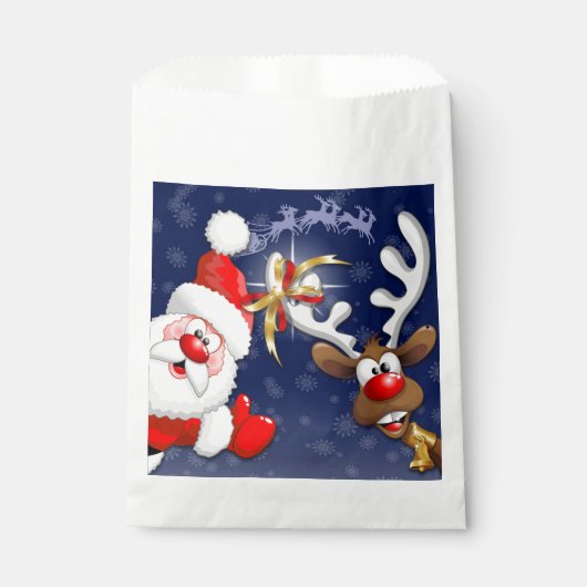 サンタとトナカイメリーのクリスマスハッピーアニメ フェイバーバッグ (正面)