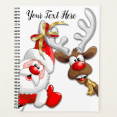 サンタとトナカイメリーのクリスマスハッピーアニメ プランナー手帳 (正面)