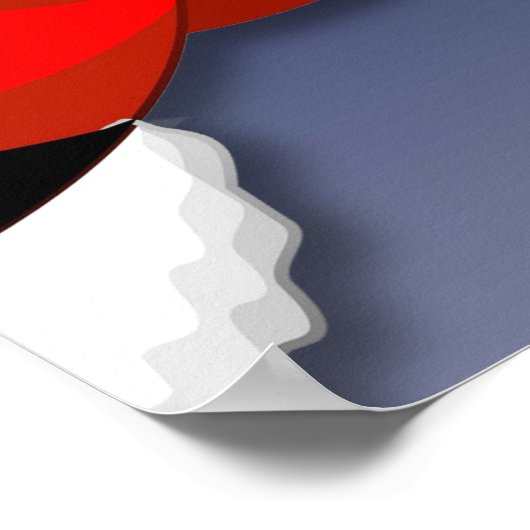 サンタとトナカイメリーのクリスマスハッピーアニメ ポスター (角)