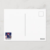 サンタとトナカイメリーのクリスマスハッピーアニメ ポストカード (裏面)