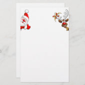 サンタとトナカイメリーのクリスマスハッピーアニメ 便箋 (正面/裏面)