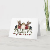 サンタとトナカイ信じア シーズンカード (正面)