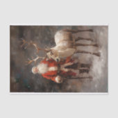 サンタとトナカイ1デクページ紙 薄葉紙 (正面)