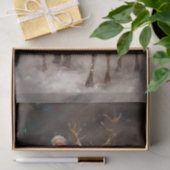 サンタとトナカイ1デクページ紙 薄葉紙 (ギフト)