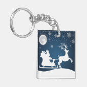 サンタとトナカイ キーホルダー (正面左)