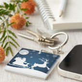 サンタとトナカイ キーホルダー (正面右)