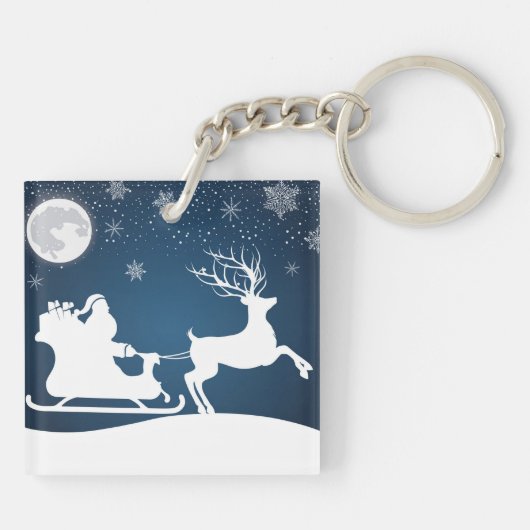 サンタとトナカイ キーホルダー (裏面)