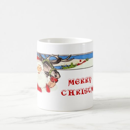 サンタとトナカイ コーヒーマグカップ (中央)