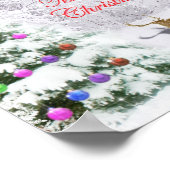 サンタとトナカイ ポスター (角)