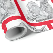 サンタとトナカイ ラッピングペーパー (ロールコーナー)