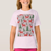 サンタとトナカイ Tシャツ (正面)