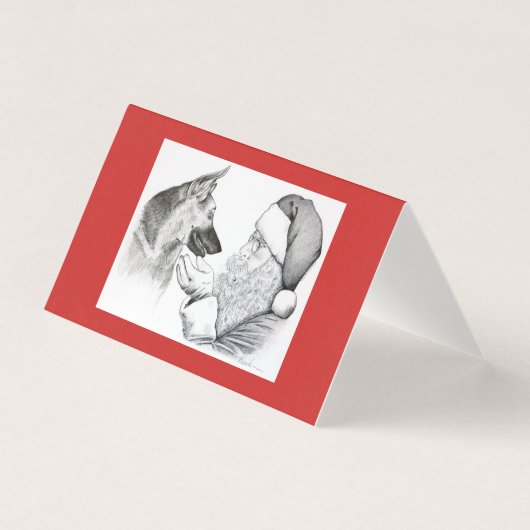 サンタとドイツの羊飼いのクリスマス (正面)